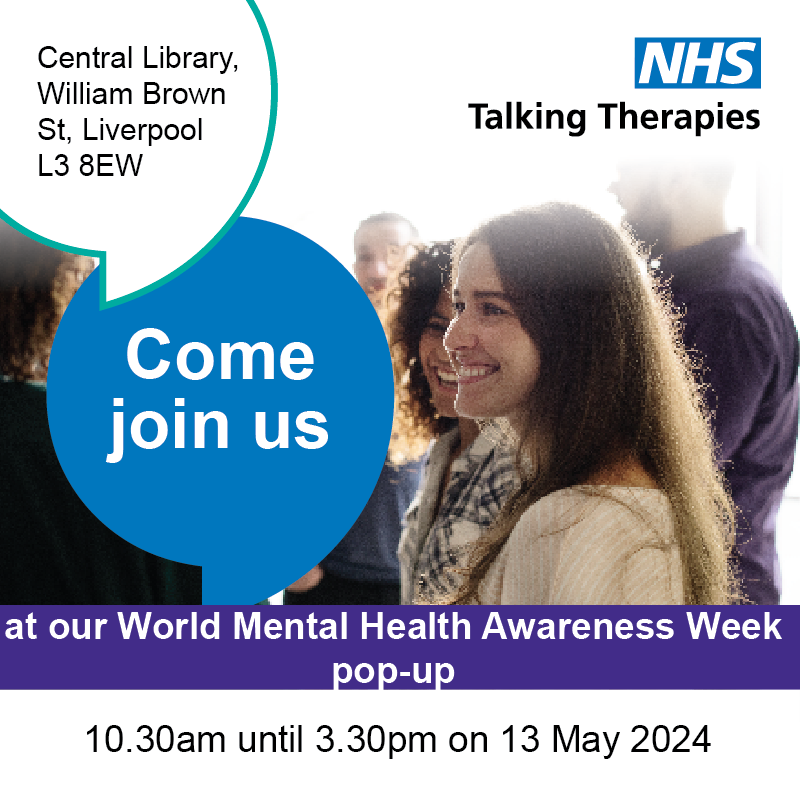 Men’s mental health, crisis support, counselling services and more! Here are our latest additions for our event next week. Check back over the weekend as we continue to highlight more of our brilliant partners! 

<a href="/JamesPlaceUK/">James’ Place</a>
<a href="/LightLiverpool/">The Liverpool Light</a>
<a href="/WeAreWithYou/">With You</a>
<a href="/TransformChoice/">Transforming Choice</a>