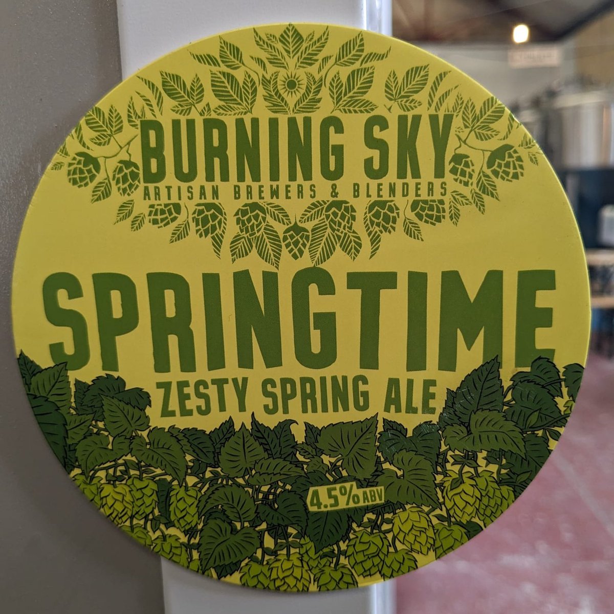 This weekend's option for all our loyal #casktronauts: @burningskybeer Springtime 4.5% zesty spring ale. Yes pls @BeersInChester @CamraChester