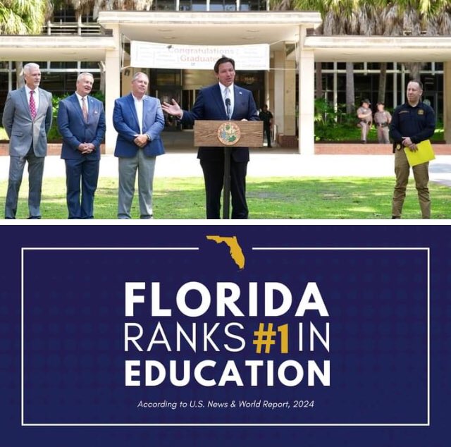 Ron DeSantis is leading America into the future! 
Florida ranked #1 in overall education 2nd year in a row & for 8 years strong ranked #1 in higher education. 

Florida also #1 in empowering parents in their child's education.
#ParentsRights 

Florida is THE education state. 🇺🇸