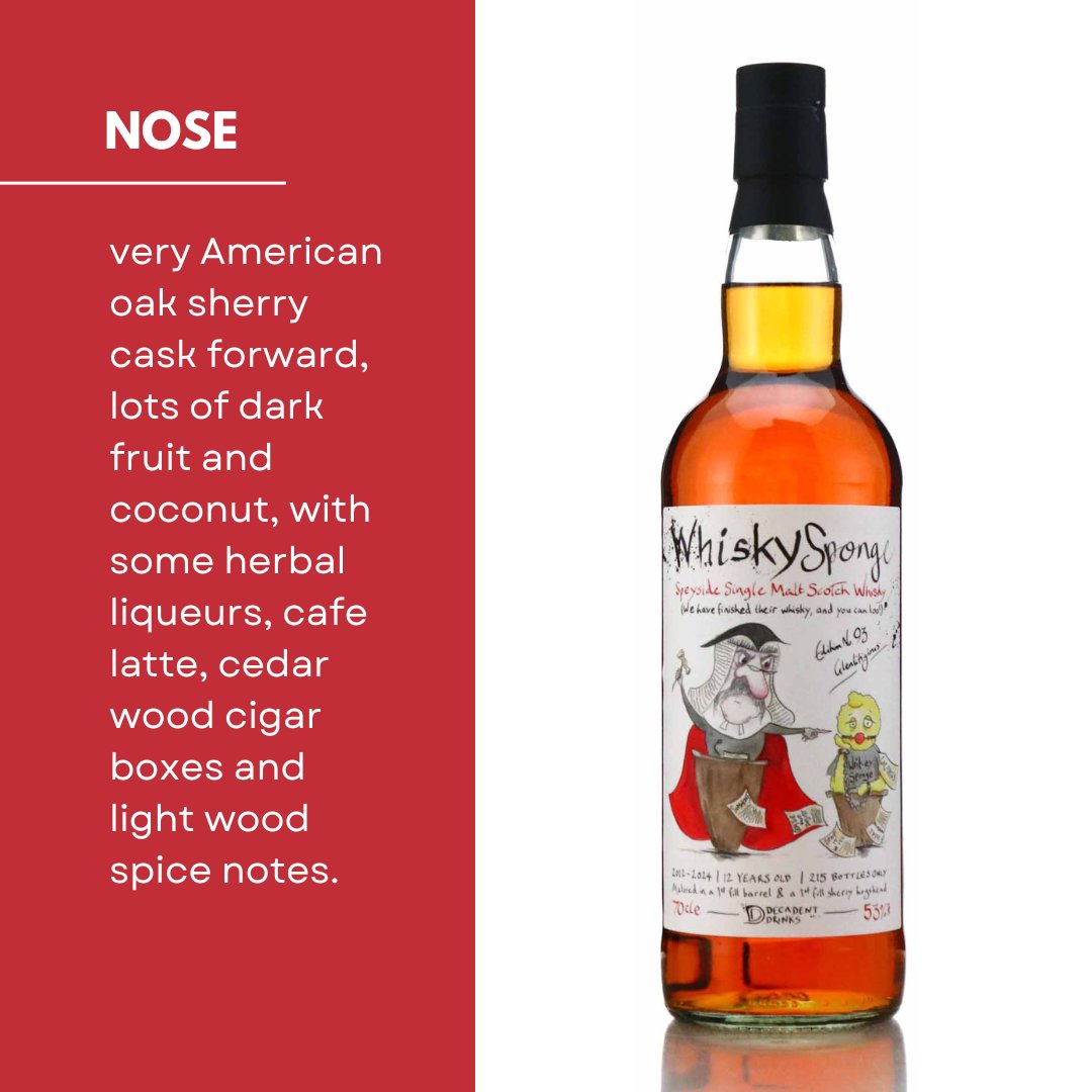 Get ready for Whisky Sponge Ed.93 - Glenlitigious! Aged in bourbon and first-fill sherry hogshead, it's all about American oak sherry casks bringing out dark fruits, coconut, and herbal notes. Launching Monday!