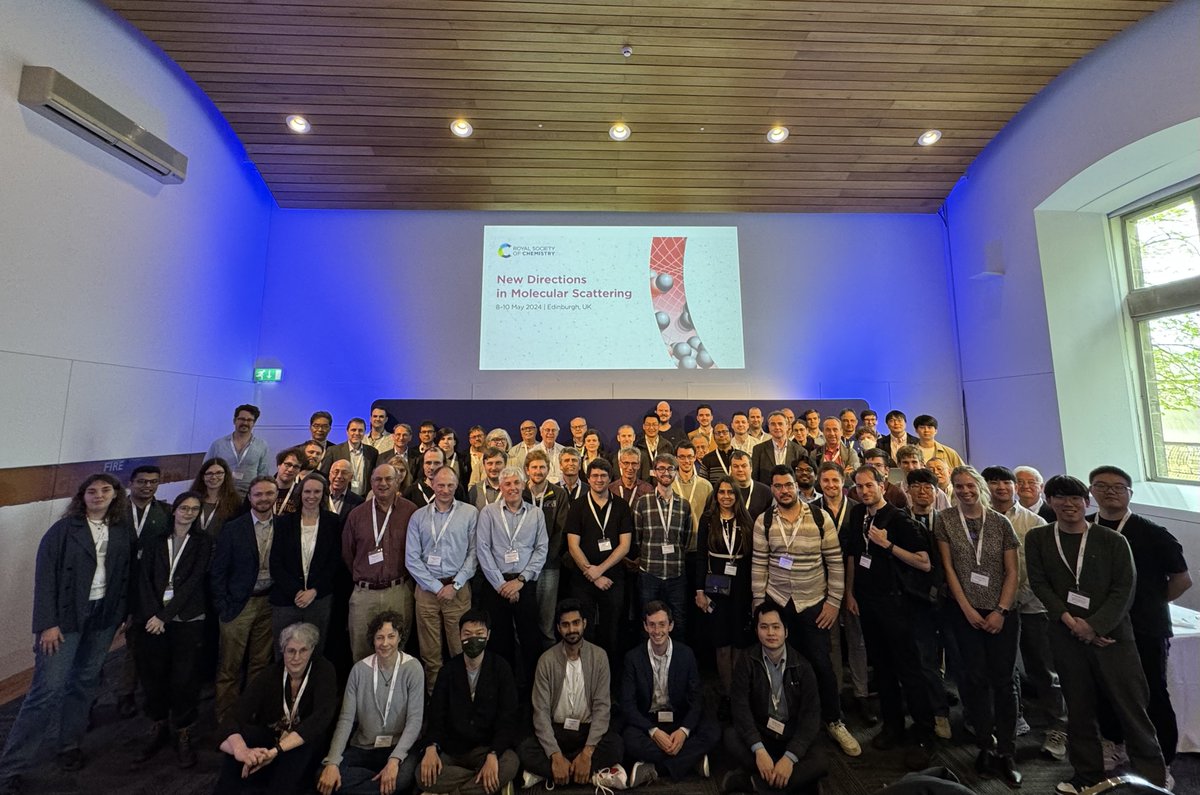 Thank you all for joining us in sunny Edinburgh for the Faraday Discussion New Directions in Molecular Scattering! 

It's been a week of lively discussions on both experiment and theory, and we thank all of our delegates for their valuable contributions #FD_Scattering