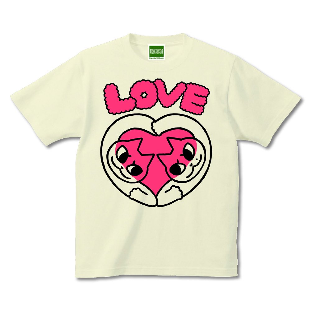 「みずしなデザイン新作Tシャツ「LOVEねこ」ただいま通販開始しました!結局はLO」|みずしな孝之「きりもやびより」5巻（最終巻）は4/21発売のイラスト