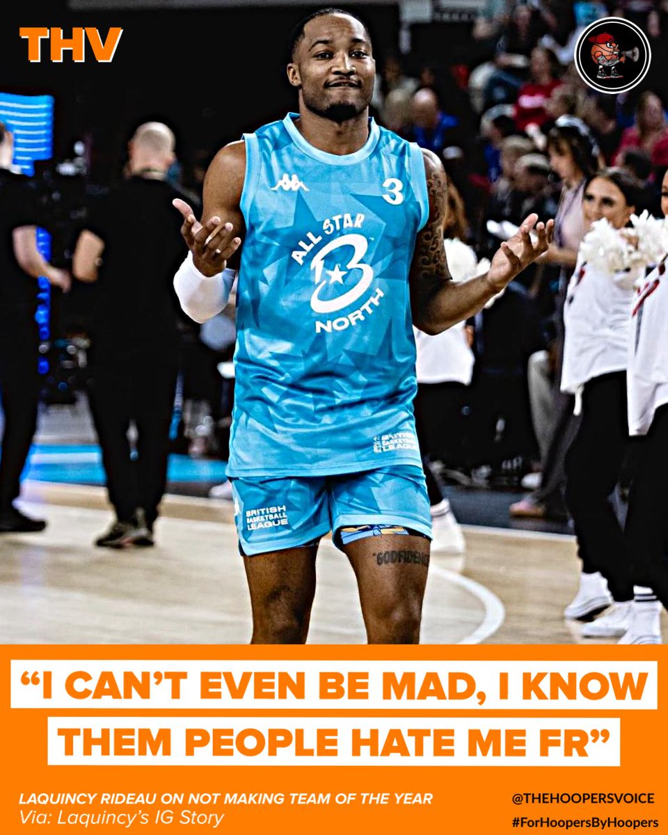 Laquincy Rideau on not making the British Basketball team of the year on his IG story! 😅 

#VideoGameNice #BritishBasketball