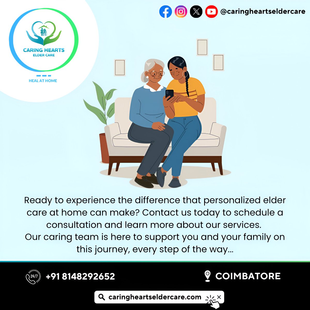 Why Choose @caringheartsEC 

#caringheartseldercare #homecare #eldercare #Chennai #Coimbatore #friday  #Hyderabad #Mumbai #Kerala #bangalore #uk #usa #tweet #careathome #best #homecareagency #rspuram #Hospital #Assistedliving #services #wecare #love #Agency #India #news #care