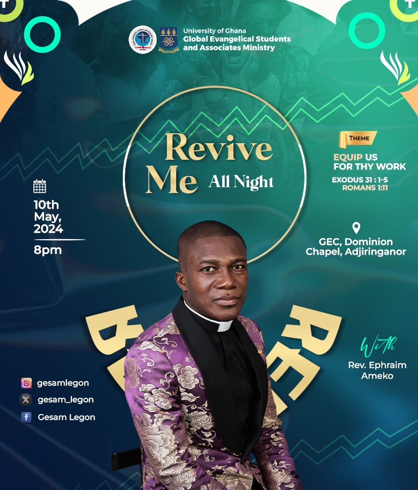 gesam_legon's tweet photo. Weeping may endure for the night but joy comes in the morning.

Good morning familyyyyy, 
today is the  day of our final fast(church retreat) and we are crowning this spiritual journey with a mega all-night service.💃💃💃
Gloryyyyyy🔥🔥🔥.

#GESAMLegon 
#ChurchRetreat
#ReviveMe https://t.co/mlBymSd2FJ