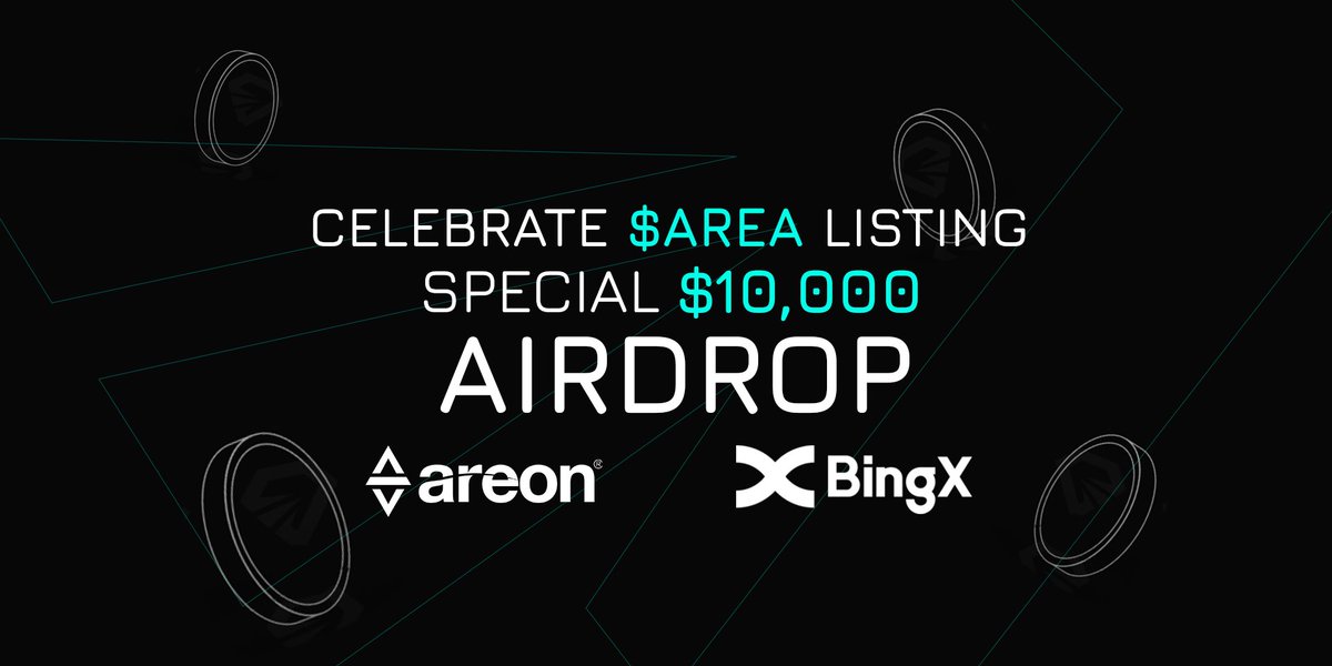 $AREA is now listed on BingX! 🎉 Celebrate it with a special airdrop campaign! 🎁 Grab your share from 10,000 $USDT prize pool! ⚡️ Join the campaign here: soquest.xyz/space/areonnet… Winners will be notified via BingX notifications. #WeAreOn #BingX #Layer1