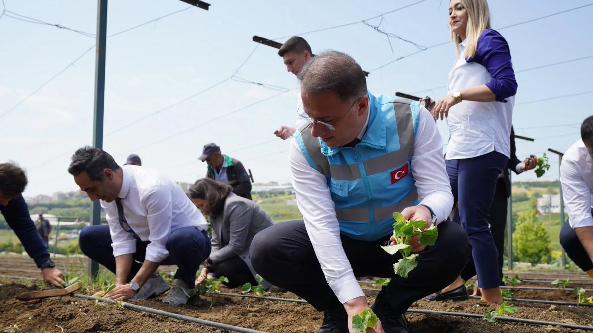 Beylikdüzü'nde Yaşam Bahçesi'ndeki yazın ilk fideleri dikildi gazetedamga.com.tr/istanbul-haber…