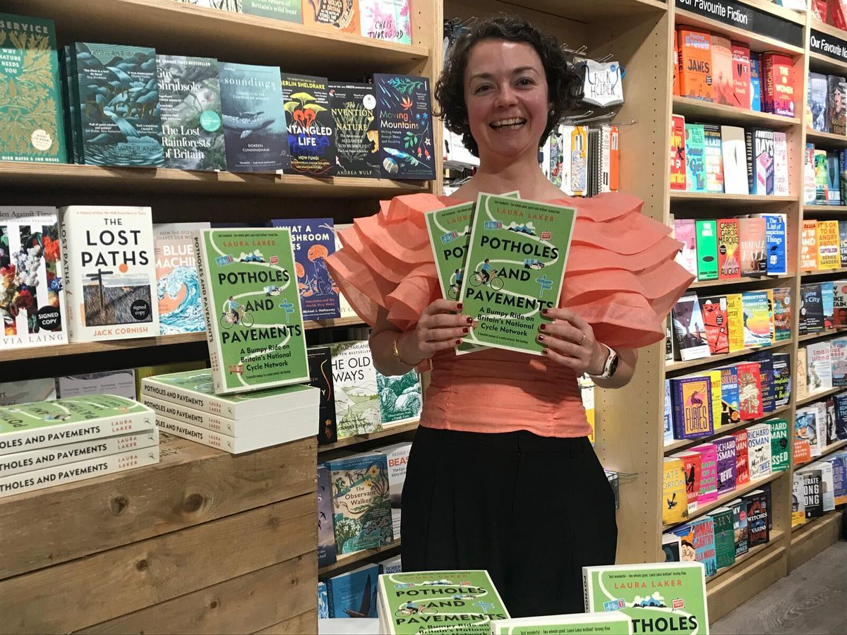Yesterday we had a great time celebrating the book launch of Potholes And Pavements by @laura_laker A unique journey around the UK's National Cycle Network and one journalist's quest to investigate the state of our country's cycling 🚲 @Bloomsburysport