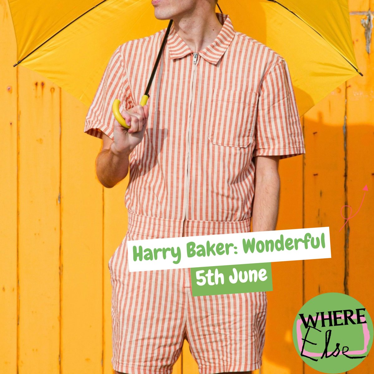 Get ready for a night of wonder with @harrybakerpoet ! Join us on Wednesday, June 5th, at Where Else? for an unforgettable performance filled with brand new poems, laughter, and poignant reflections. dice.fm/event/akn57-ha… #margate #thanet #kent #comedy #comedyshow #poet #events