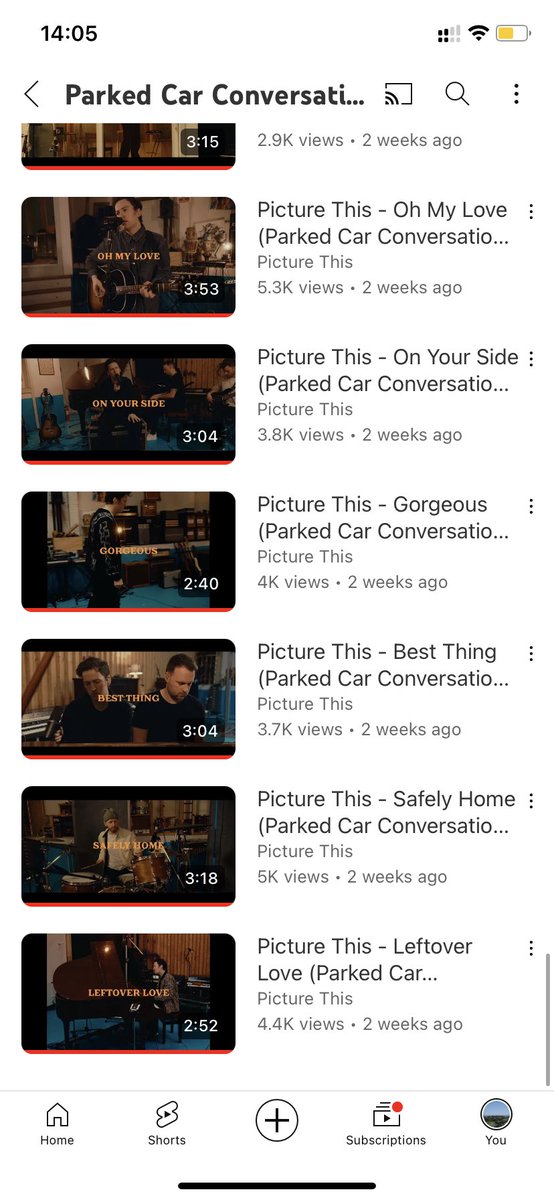 Parked Car Conversations has now been ours for two weeks! Not only did Picture This release a spectacular album for us, they also released a live performance video for every song on the album. Well worth a watch (and multiple listens) 😍