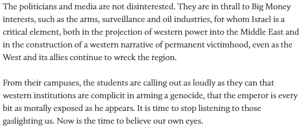 Please read this excellent piece by @Jonathan_K_Cook: 'The goal is to chill speech in the last places – campuses and social media – where it still exists outside the imposed consensus of the political and media class.'