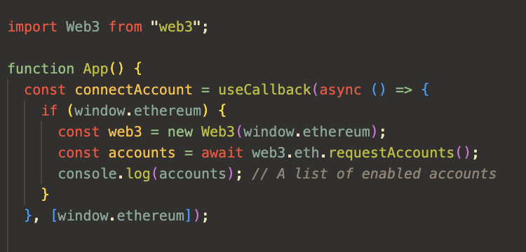 AnumQudsia's tweet image. To connect Metamask wallet using Web3 in React #react #web3 #web3js #blockchain #crypto #javascript