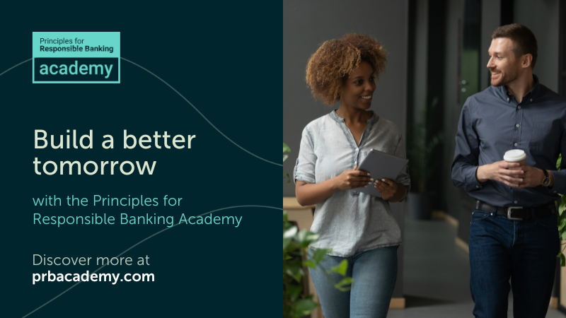 By enrolling in the #PRBAcademy, banking professionals at every level of their career can learn how #responsiblebanking practices play a part in securing an equitable and sustainable future for the planet.

Discover more: prbacademy.com