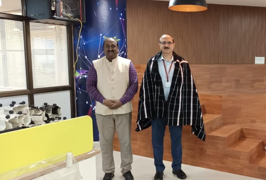 Shri Bhuvnesh Kumar, Additional Secretary, @GoI_MeitY along wirh Dr Madan Mohan Tripathi, Director General @NIELITIndia visited the STPI-Aizawl centre and reviewed the facility on dated 10.5.2024 @arvindtw @stpiindia