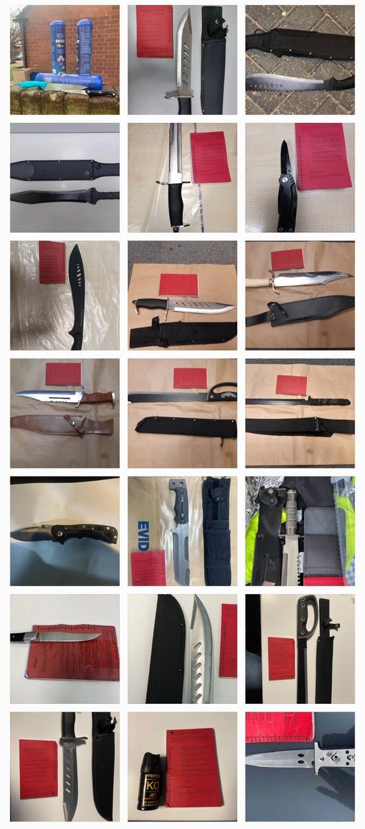 InspGadgetBlogs's tweet image. Oh dear. I&apos;m going to have to show everyone what&apos;s coming out of pockets and trackie bottoms again. There is literally no argument against #stopandsearch but if you want these ⬇️  to remain on the streets, keep arguing.