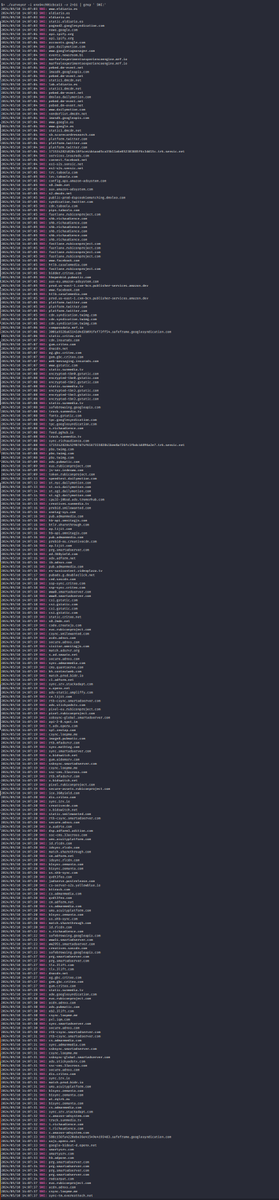Nada nuevo bajo el sol... pero hasta que no lo ves así, no te das cuenta.

Handshakes de TLS *solo por abrir la página portada* de cuatro diarios: <a href="/elpais_espana/">EL PAÍS España</a>, <a href="/elmundoes/">EL MUNDO</a>, <a href="/abc_es/">ABC.es</a> y <a href="/eldiarioes/">elDiario.es</a>