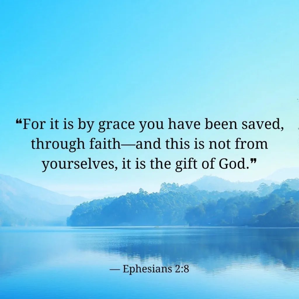 Good Morning Fishers of Men🪝✝️ Read Ephesians 2:1-10 GRACE—GOD’s Riches at Christ’s Expense. This is the reality of salvation. It is the work of GOD to be received by faith, not something that we achieve. Only GOD can provide the rescue from ourselves that we desperately need.