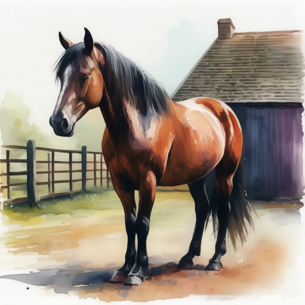 #Advertisement Prompt: a horse at the stables, color cascade, painterly style, watercolors Tool: @Imagine_aiart Model: V5.2 Style: none Feel free to join in :) #Sponsored #Partnership #ImagineAiArt #DigitalArt #AIArt #AIArtCommunity #PromptShare