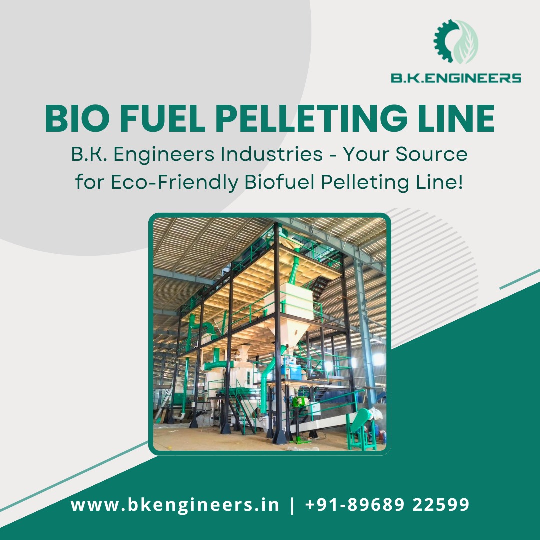 Bio Fuel Pelleting Line
.
bkengineers.in
+91 89689 22599
.
#fuelpellets #pelletingline #biomass #hullpellets #pelleting #pelletingmachine #cattlefeed #poultryfeed #woodpellet #pellet