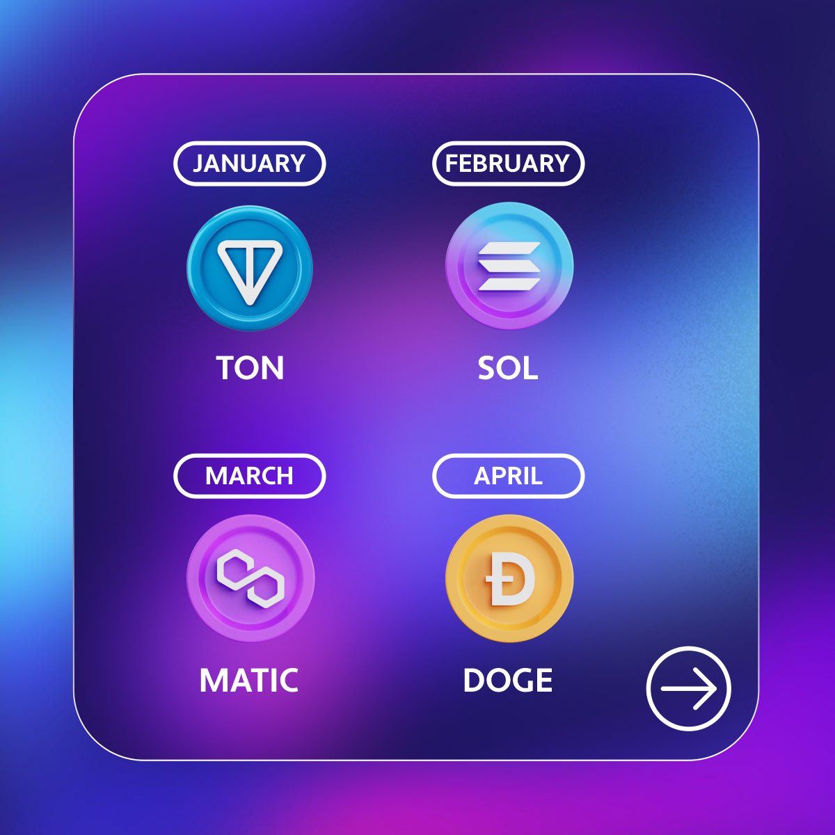 XboOfficial's tweet image. 🎉 Match Your Birth Month to a Crypto! 🚀🎂
Which crypto reflects your birth month? TON, SOL, MATIC, and more! 🌟 Swipe to find out and tell us in the comments which one you got! Could it be a sign for your next investment?

#CryptoBirthday #FunWithCrypto