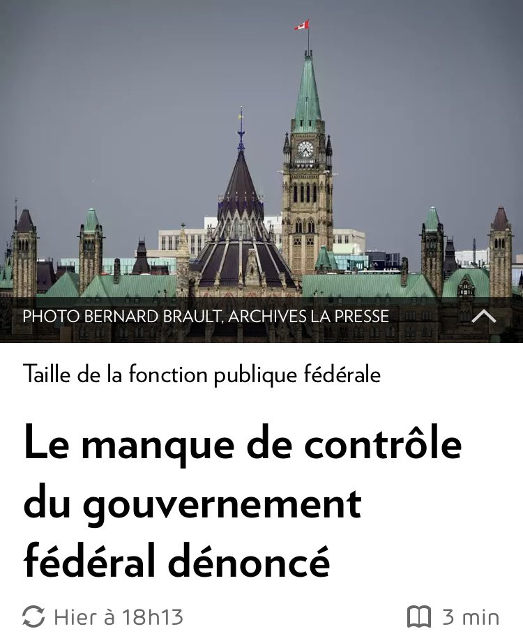 Quelle hypocrisie totale du Bloc, qui prétend être scandalisé par les 110 000 fonctionnaires ajoutés par Trudeau. Le Bloc a voté OUI pour chaque crédit budgétaire qui a financé cette nouvelle bureaucratie. Seuls les députés conservateurs ont eu le gros bon sens de voter contre.…