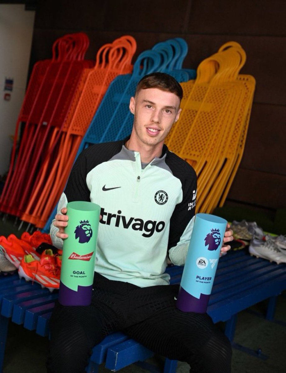 Four awards in a week for Cole Palmer. 
- Chelsea’s Player of the Year. 🏆
- Players’ Player of the Year.🏆
- Premier League Player of the Month for April.🏆
- Premier League Goal of the Month.🏆