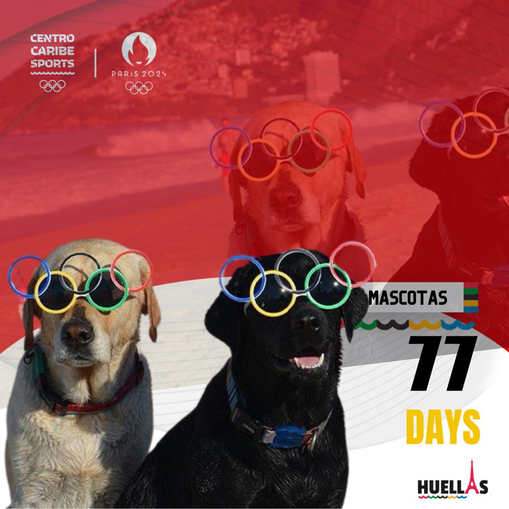 Todos estamos sumando huellas para los juegos olímpicos . Nuestras mascotas nos recuerdas que faltan 77 días para el mayor evento olímpico París 2024 #Huellas <a href="/Paris2024/">Paris 2024</a> #FelizViernesATodos