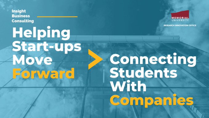 The Insight Business Consulting program matches #startup companies with MBA students at @MemorialU to assist with projects. Students will gain real-world experience and industry connections. This program is free for start-up companies. Apply by May 13th. loom.ly/ghScFpc