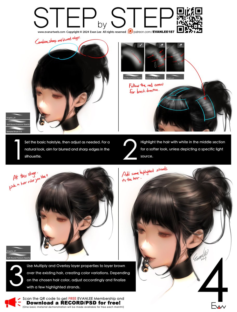 Easy Hair Drawing! Check out this tutorial.
#evanlee #hairtutorial #tutorial #stepbystep #頭髮教學