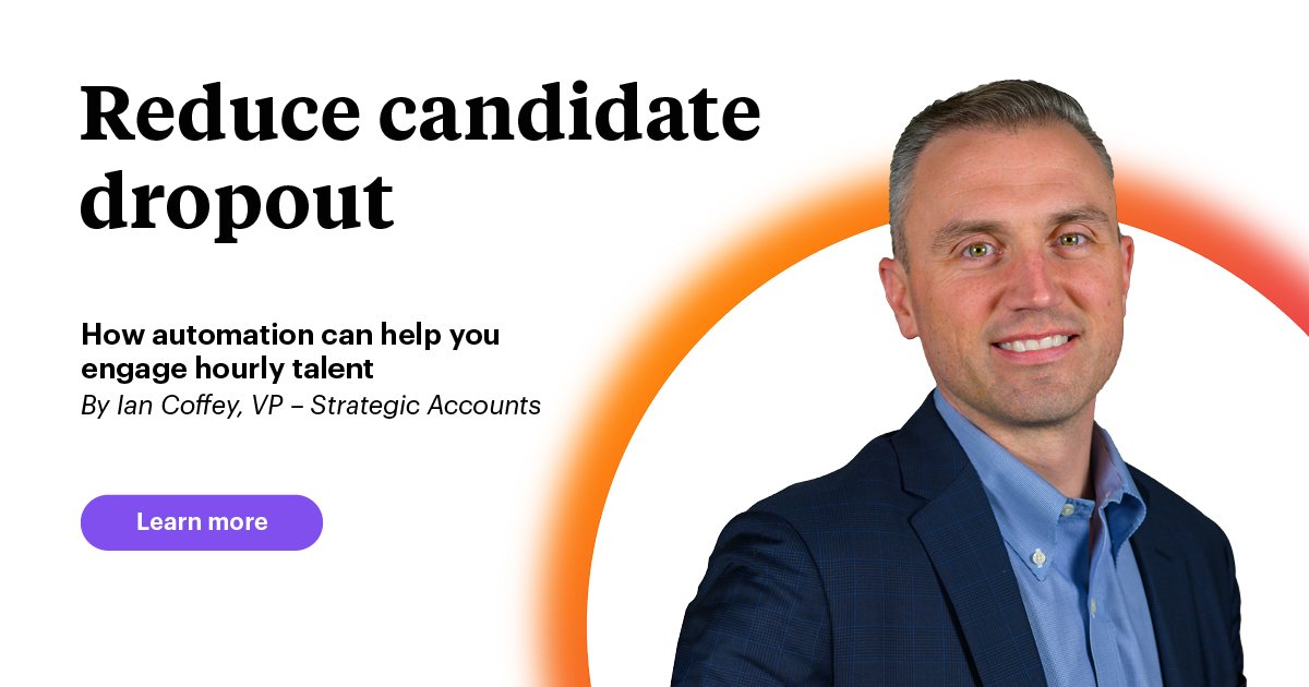 Cielo (@cielotalent) on Twitter photo 22% of hourly candidates won’t show up on day one, Cielo data shows. Ian Coffey, VP – Strategic Accounts, shares how to reduce candidate dropout with automation: cielo.ly/9qRP50RvY99
#IlluminateTalent 22% of hourly candidates won’t show up on day one, Cielo data shows. Ian Coffey, VP – Strategic Accounts, shares how to reduce candidate dropout with automation: cielo.ly/9qRP50RvY99
#IlluminateTalent