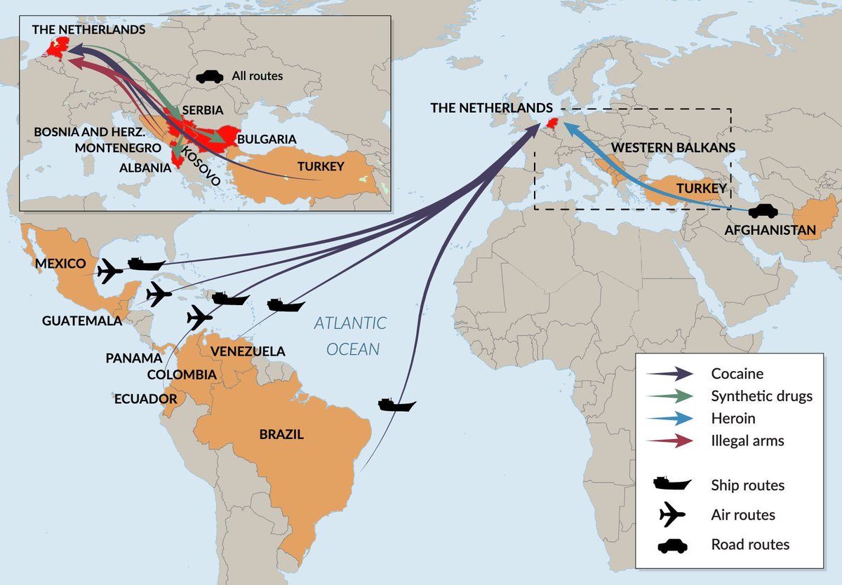 Fatjona Mejdini (@fatjonamejdini) on Twitter photo Many drug routes of the Western Balkans criminals lead to the Netherlands. This country is also used as a hub for their criminal operations across Europe.
Check out the latest piece of <a href="/GI_TOC/">Global Initiative</a>: buff.ly/4b1xqql Many drug routes of the Western Balkans criminals lead to the Netherlands. This country is also used as a hub for their criminal operations across Europe.
Check out the latest piece of <a href="/GI_TOC/">Global Initiative</a>: buff.ly/4b1xqql