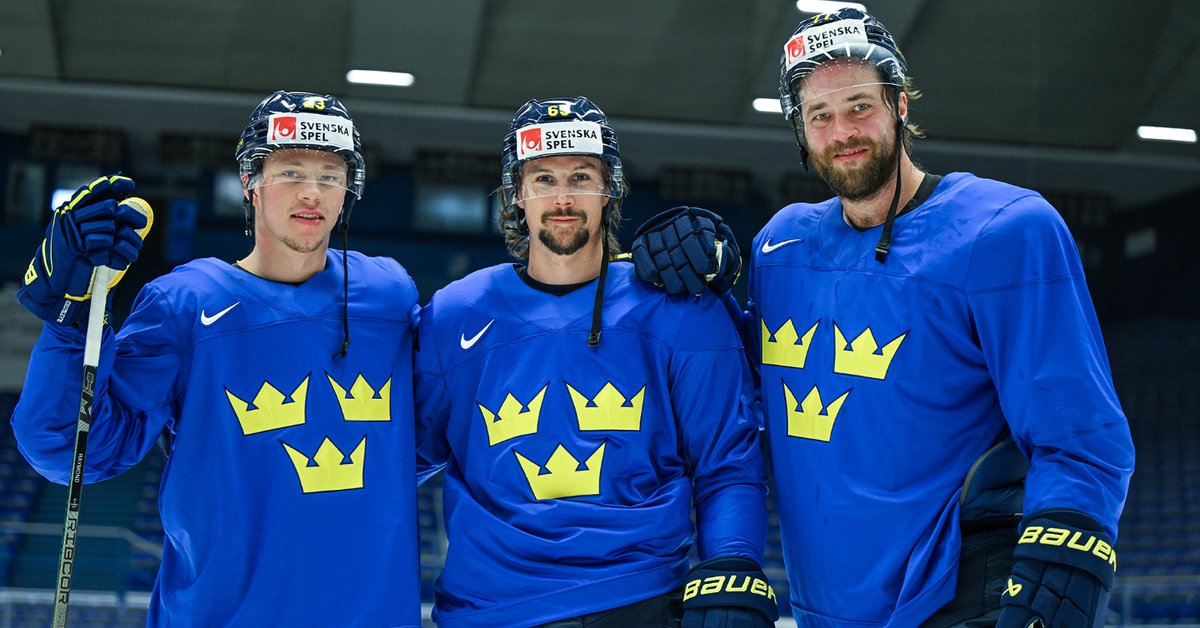 🚨🚨 (C) Erik Karlsson (A) Victor Hedman (A) Lucas Raymond Tre Kronors kaptensstyrka i Hockey-VM 2024 👏