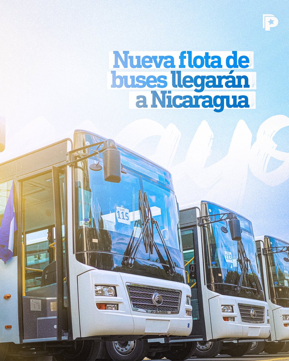 🚌🤩🇳🇮 La Vicepresidenta de #Nicaragua, Rosario Murillo, anunció la llegada de nuevas unidades de buses en los próximos días de mayo. Este esfuerzo busca modernizar y ampliar el transporte público para ofrecer una opción más eficiente y cómoda para las familias nicaragüenses.