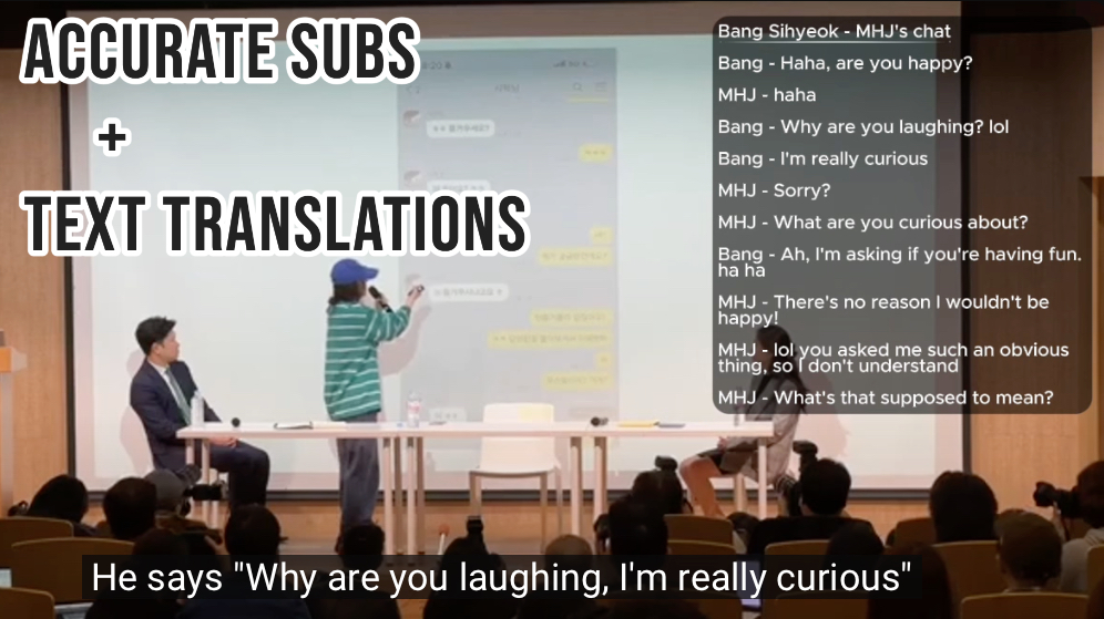 (ENG SUB) MIN HEEJIN Press Conference 24.04.25 - Accurate Manually Done Subs + Text Translations 🔗youtube.com/watch?v=kGE8xb… #HYBE #ADOR