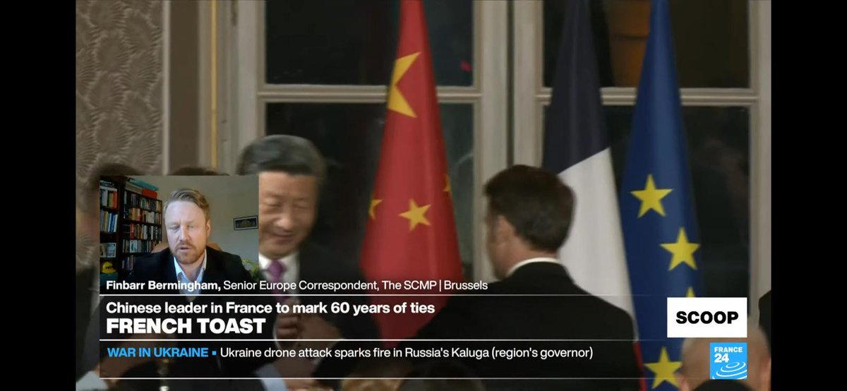 France 24 production team having a bit of fun with the chyrons today