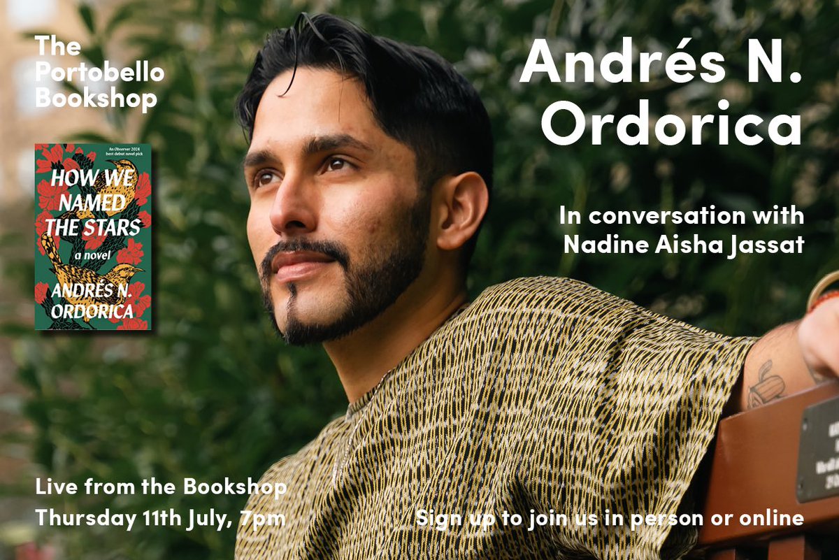 Join us in person or online for what promises to be a lovely summer evening and a brilliant conversation between the two poets & writers. 🎟️: theportobellobookshop.com/events/andres-…