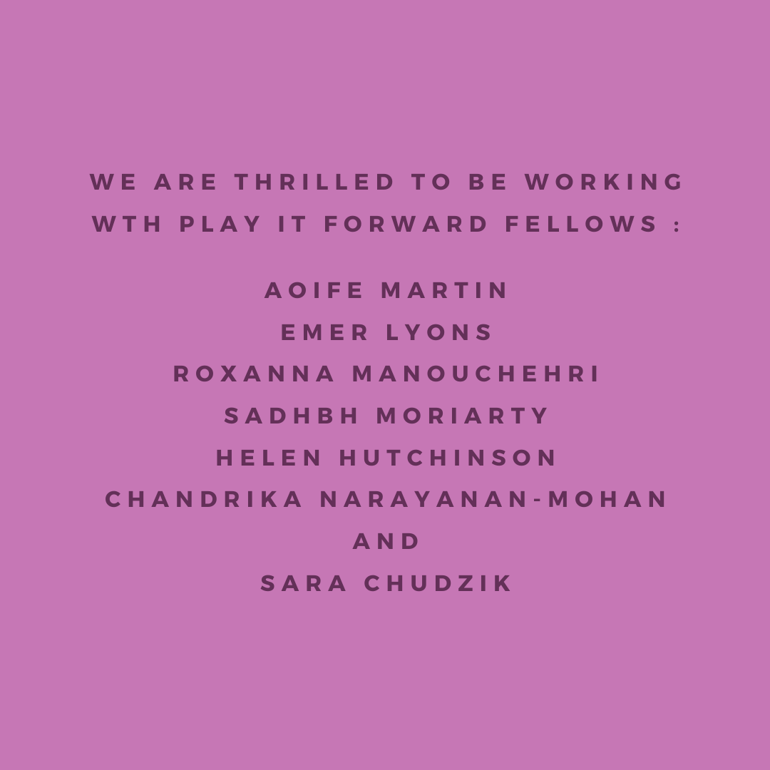 SkeinPress's tweet photo. We are very excited to be working with 7 talented writers as part of the next phase of the Play It Forward Fellowships: Aoife Martin, Emer Lyons, Roxanna Manouchehri, Sadhbh Moriarty, Helen Hutchinson, Chandrika Narayanan-Mohan &amp; Sara Chudzik. https://t.co/W67Fcifwum