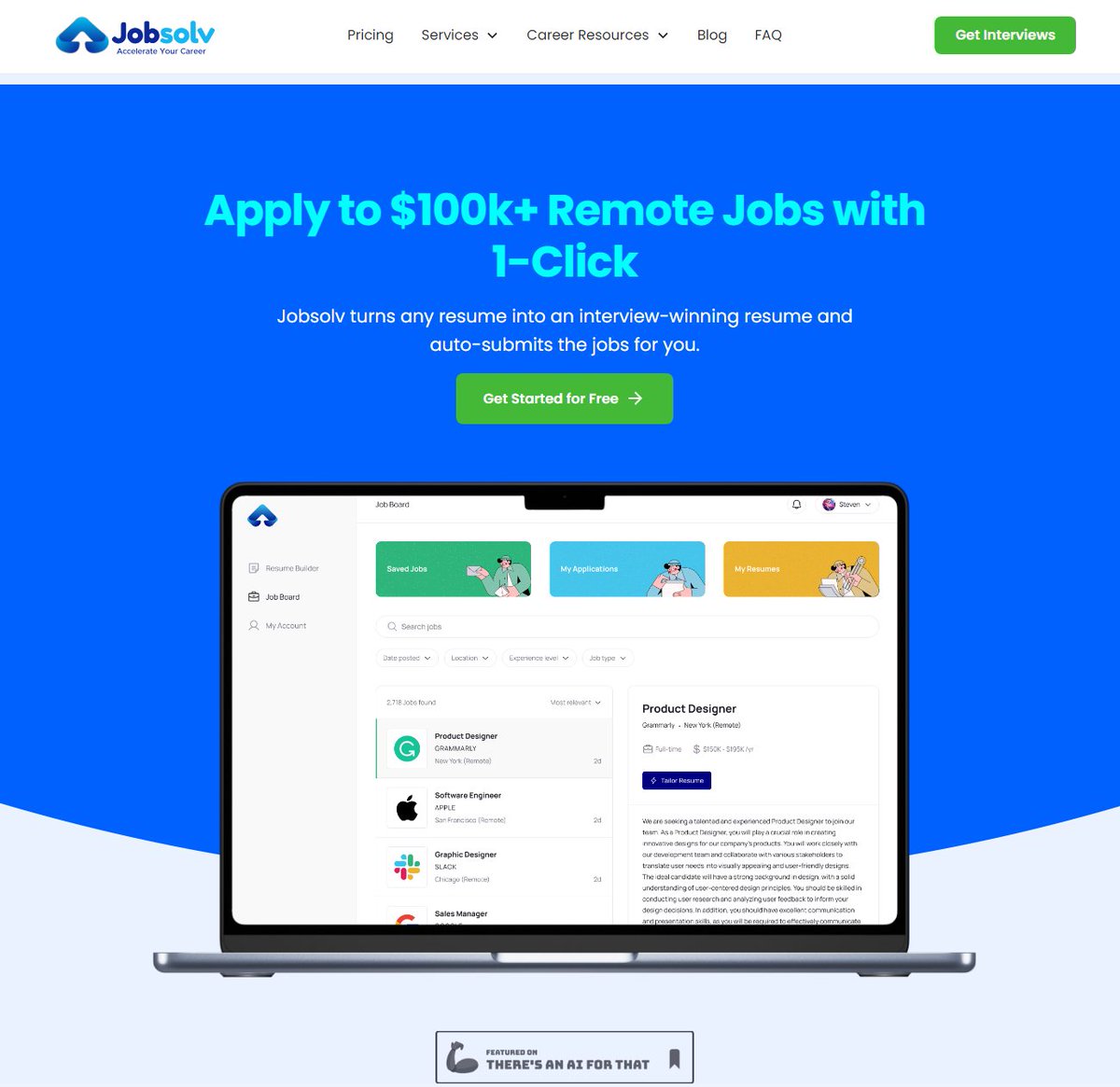 AI Tool of the Day: Jobsolv Jobsolv is an all-in-one job search platform that streamlines the process of finding and applying for high-paying remote and hybrid jobs. ai-search.io/tool/jobsolv #ai #aitools #chatGPT #GPT4 #job #JobSeekersSA #jobseekers #jobsearch #JobOpportunity