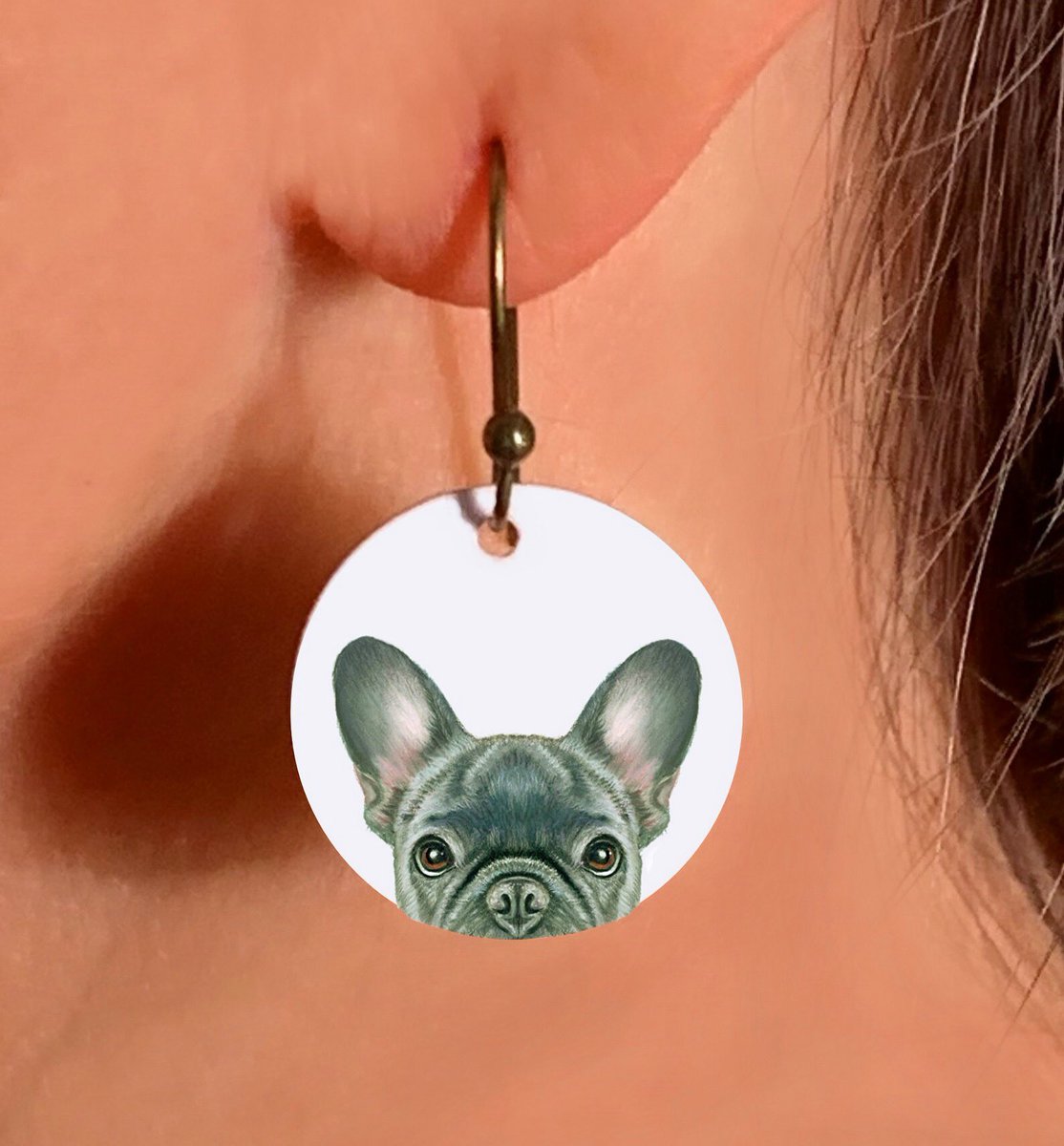 New! Gray Frenchie Earrings artbyjulene.etsy.com/listing/171400… #frenchiefriday #grayfrenchbulldog #bluefrenchbulldog #frenchbulldogs #frenchbullys #dogearrings #dogjewelry