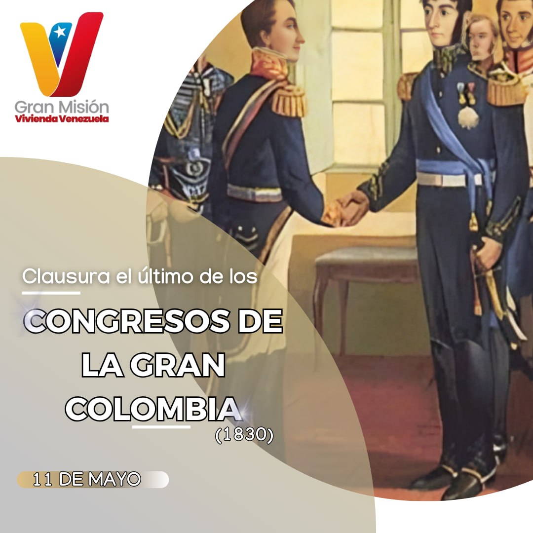 #Efeméride || Se instala en Bogotá bajo la presidencia de Antonio José de Sucre. Este evento, conocido como el Congreso Admirable, fue convocado por Simón Bolívar semanas antes, para intentar conciliar las facciones que se habían creado en la República.