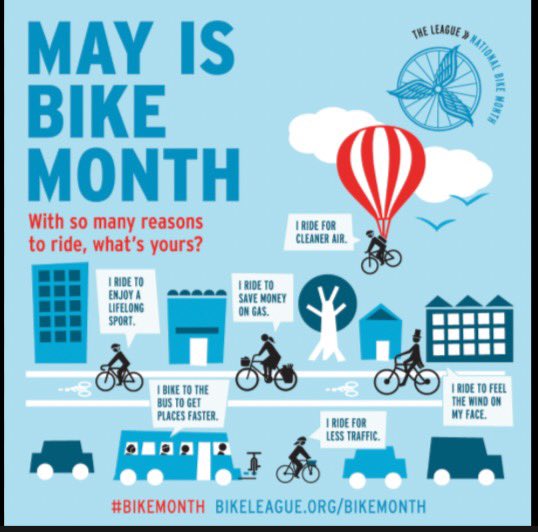 May is Bicycle Safety Month! Let's pedal towards safer streets together. Gear up for safety this Bicycle Safety Month! Helmets on, worries off. 🚲 #BicycleSafetyMonth