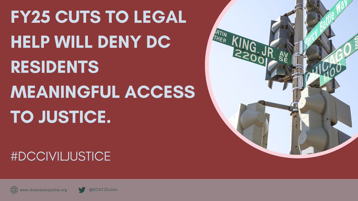 FY25 cuts will deny DC residents meaningful access to justice. Restore $31.668M. @chmnmendelson @anitabondsdc @CM_McDuffie @robertwhite_dc @CMCHenderson @brianneknadeau @CMBrookePinto @CMFrumin @CMLewisGeorgeW4 @CMZParker5 @charlesallen @vincegrayward7 @trayonwhite