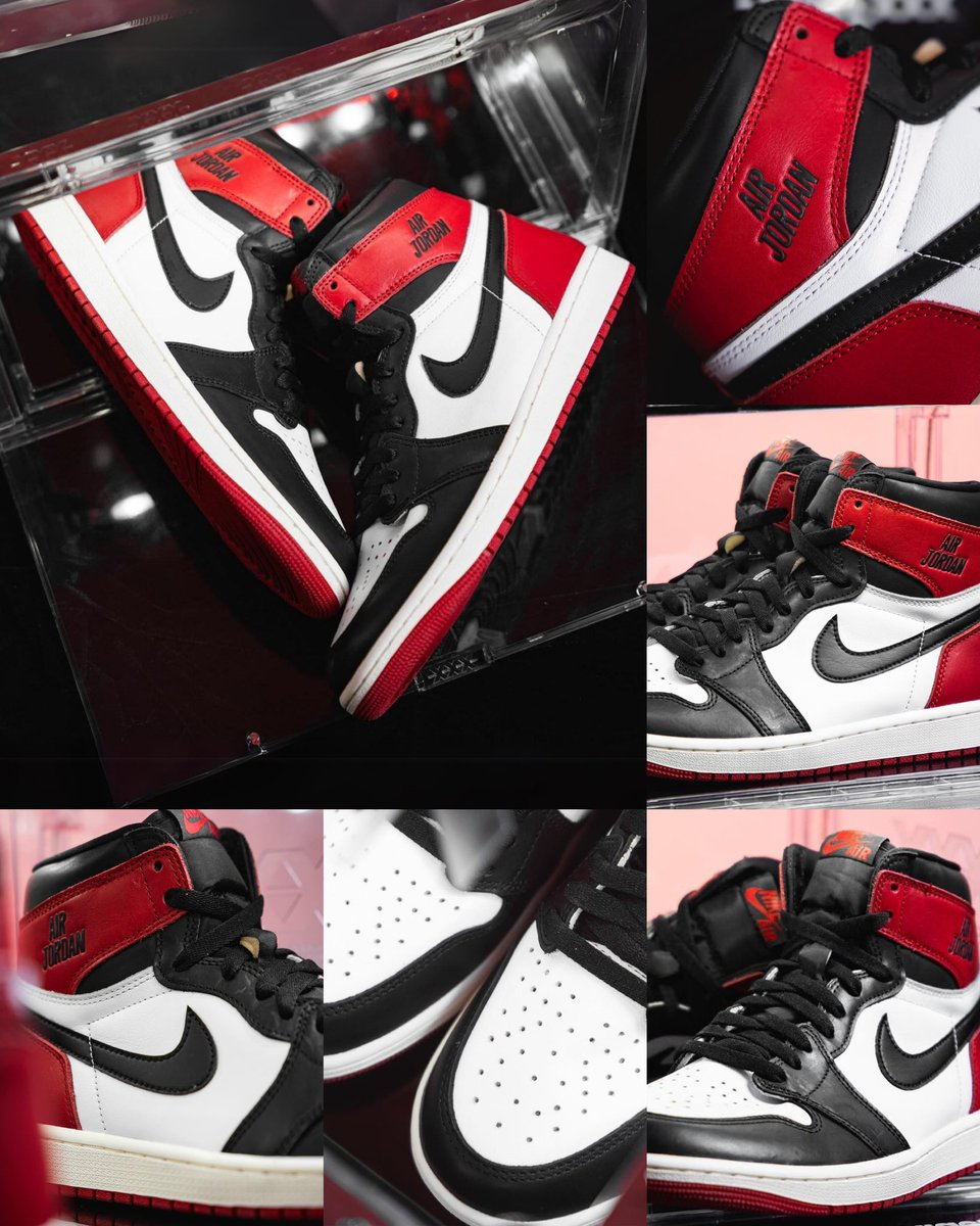 FIRST LOOK at the 2024 “Black Toe Reimagined” Air Jordan 1 High OG 🥀 Releasing on October 18th.