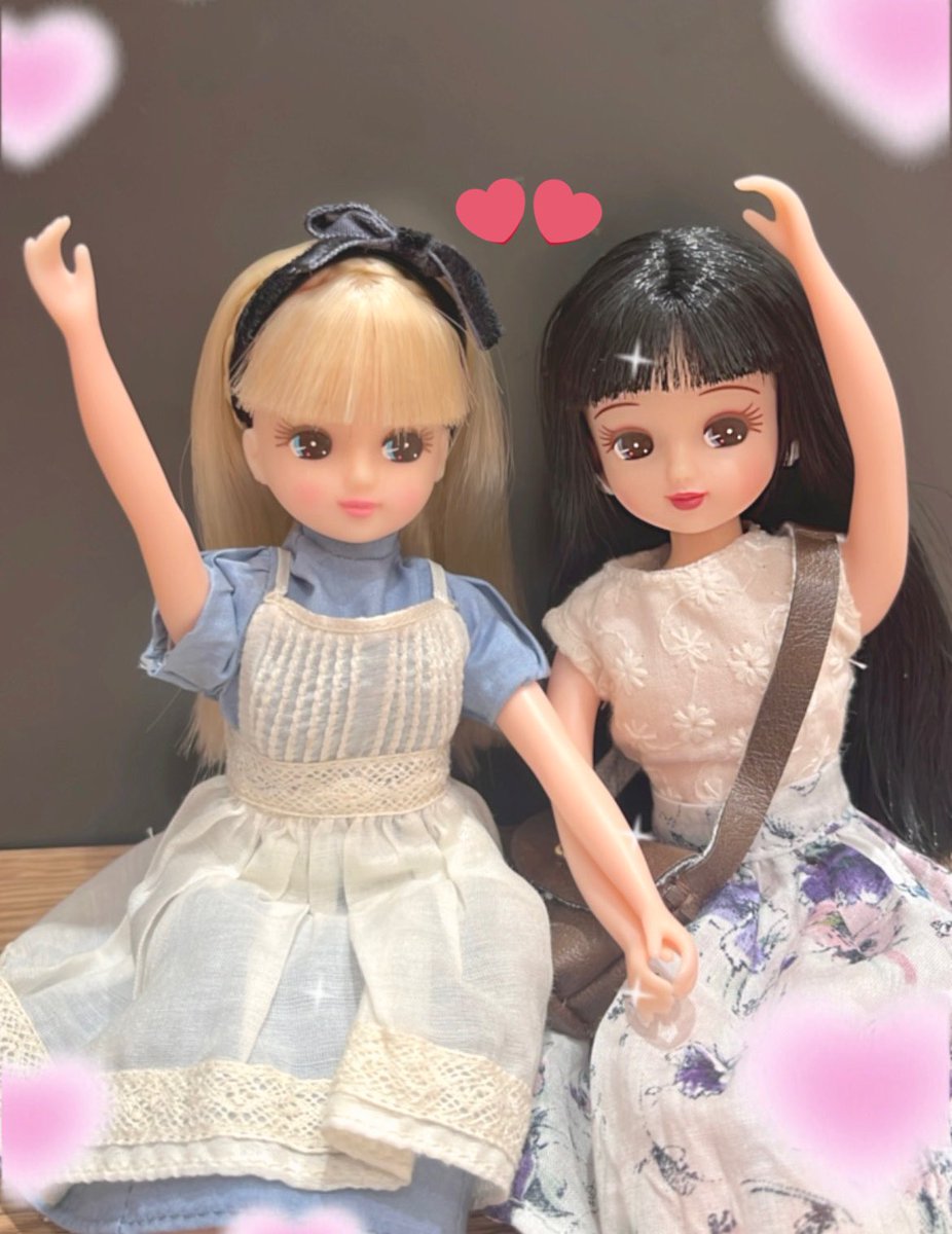 リカちゃん達も仲良し👭🏼💓