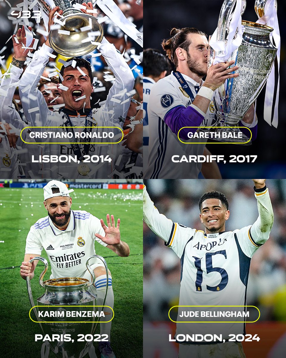 Jude Bellingham could follow in the 👣 of these Real Madrid legends, who won the 🆑 on home soil