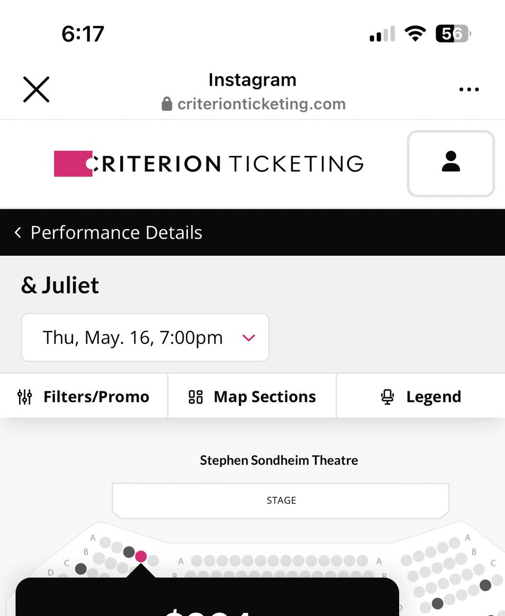 Woke up this morning to my friend @Brittnicole929 confirming she can see @aj_mclean with me in @AndJulietBway next week AND front row tickets were still available- so of course we grabbed the last 2! I can’t even explain how excited I am! Now I need to find an outfit!😂