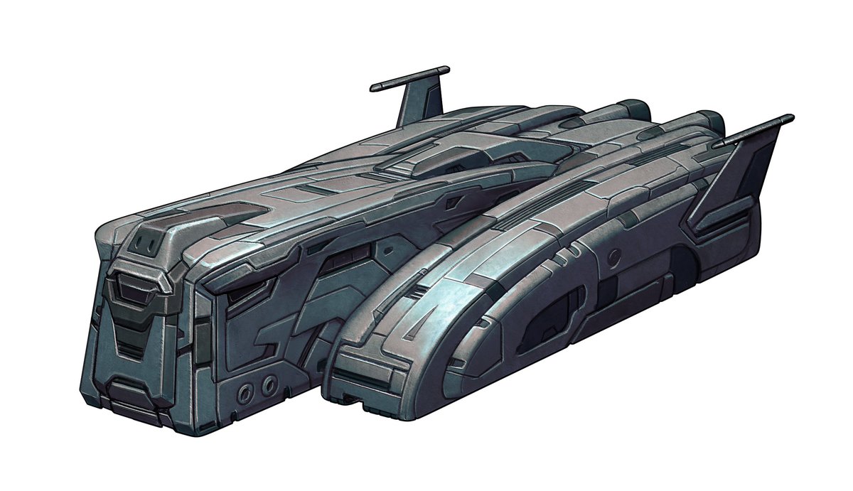 This is the Prison Ferry from Adventure Class Ships. mongoosepublishing.com/products/adven… With Jump-5 and plenty of security, it gets 'passengers' where they need to go quickly. So, what is the ship called, and what crime did your Traveller commit to get put on it? #ttrpg #TravellerRPG