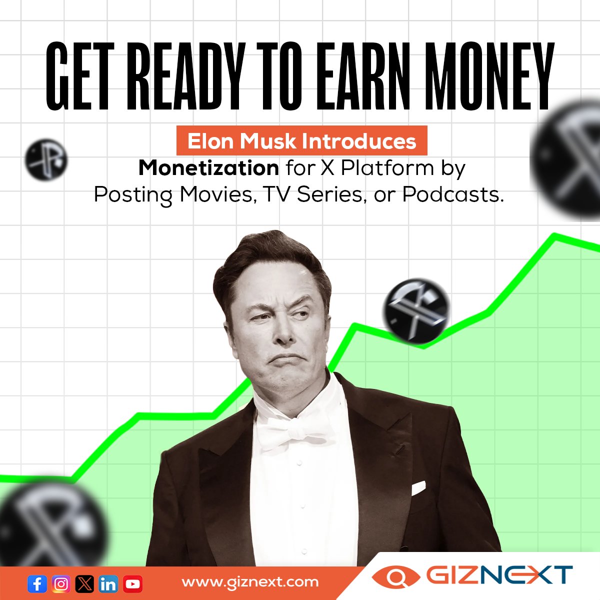 Looking to Maximize Your Earnings? 💰 X Platform Empowers Subscribers to Share and Monetize Movies, TV Series, and Podcasts. 😳💸 . . . #XUpdates #elonmusknews #NewsUpdate #socialmedia #earnmoneyonline #giznext