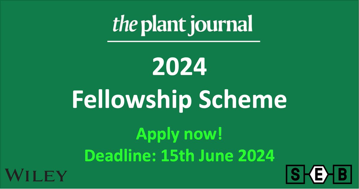 📢Announcement! 📢The call for *TPJ Fellowships* is now open! 🎉The TPJ Fellowship scheme is designed to offer support and mentorship to researchers transitioning from post-doctoral scientists to principal investigators. More info👇and thread onlinelibrary.wiley.com/page/journal/1…