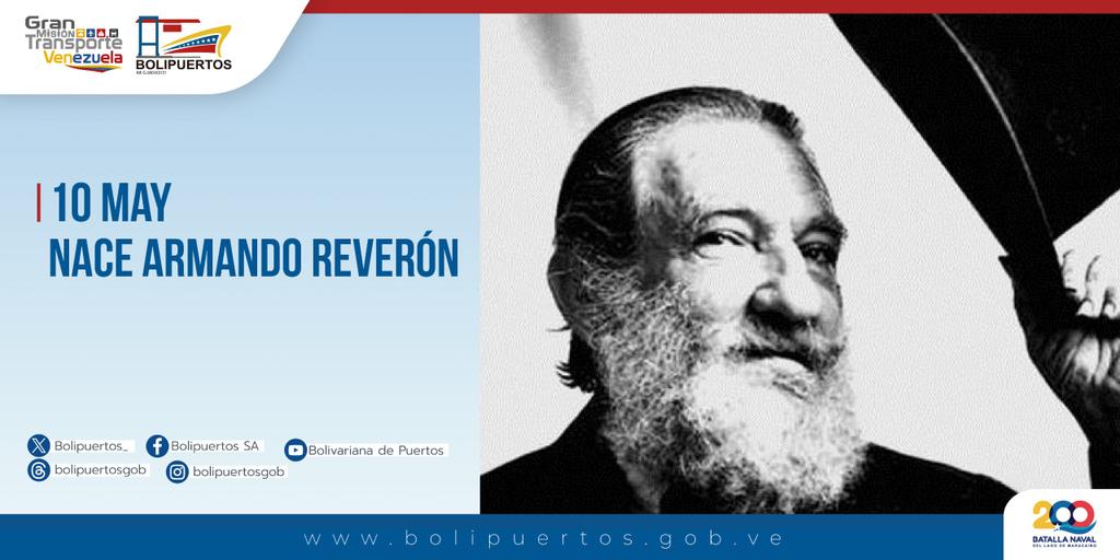 #Efemérides 🗓️Tal día como hoy, en la ciudad de Caracas-Venezuela, nació Armando Reverón, quien fue precursor del arte “Povera”, movimiento caracterizado por el uso de materiales sencillos y no convencionales, involucrando formas efímeras y procesos de transformación